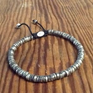 M.Cohen Silver Circle disc bracelet